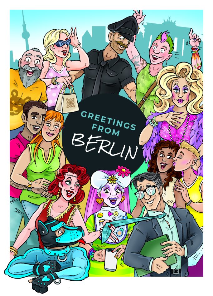 Postkartenmotiv, Connection Art Hotel, Berlin
