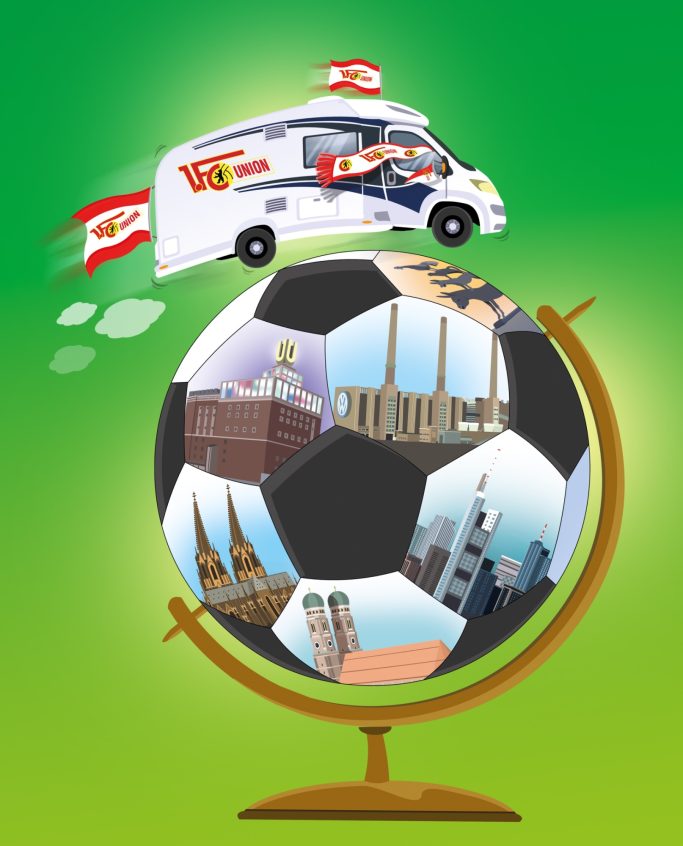 Illustration "Tach, Bundesliga! Hier sind wa.", Berliner Kurier / U.N.V.E.U., mdsCreative GmbH, Berlin